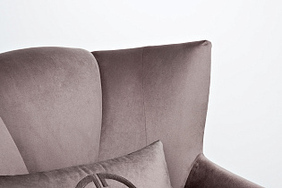 Кресло Siena велюровое коричневое