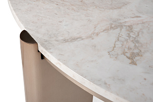 Стол журнальный Cass White белый мрамор