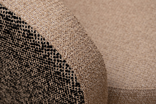 Кресло Наполи(Napoli) вращающееся черно-золотая рогожка