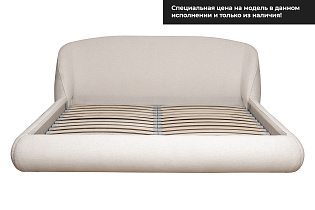 Кровать Palazzo двуспальная шенилл экрю