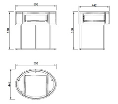 Тумбочка овальная 6 (превью)