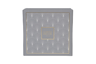 Комплект из 2х наволочек "Нувола" 70х70см серый с принтом