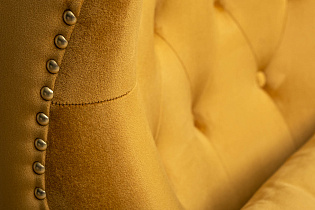 Кресло Римини(Rimini) велюровое горчичное