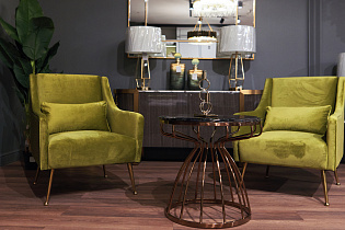 Столик журнальный круглый (искусственный мрамор)