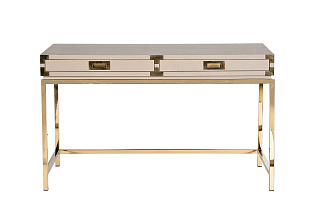 Стол письменный светлый шпон/золото