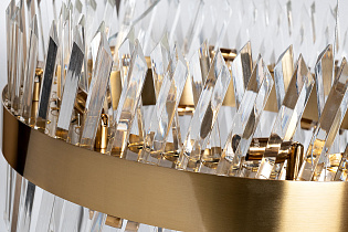 Люстра стеклянная (латунь)