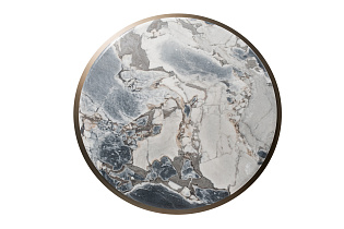 Стол журнальный круглый мраморный