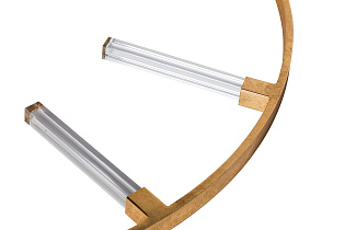 Часы настенные круглые золотые 91см