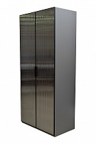 Шкаф Alto двухдверный с выдвижными ящиками цвет серый кобальт