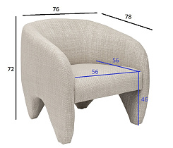 Кресло Мольвено (Molveno) белое
