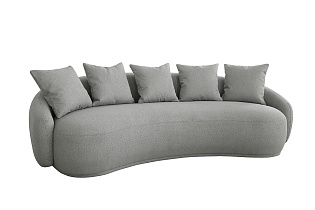 Диван Форли (Forli) трехместный светло-серый