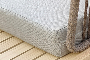 Диван БЭЙЛИ (BAYLEY) трехместный левосторонний уличный серый