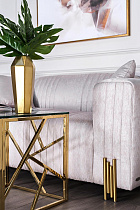 Ваза керамическая золотая