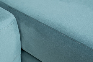 Диван Bergamo трехместный с канапе правый раскладной бирюзовый 6 (превью)