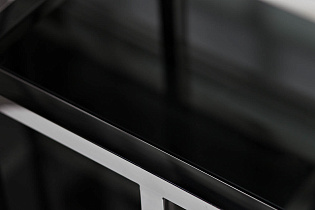 Стеллаж с черным стеклом (хром) 3 (превью)