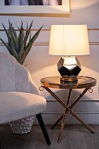 Лампа настольная золотая (белый абажур) 3 (превью)