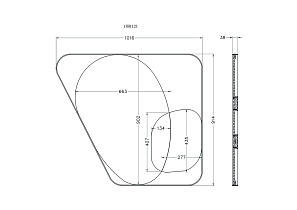 Зеркало декоративное в металлической раме 5 (превью)