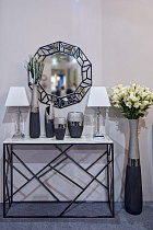 Ваза керамическая черно-серебристая 3 (превью)