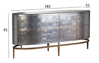 Комод Futuro серебристый с дверцами 7 (превью)