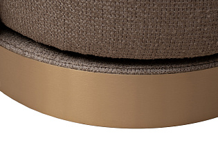 Кресло Наполи(Napoli) вращающееся черно-золотая рогожка