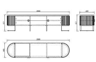 Тумба под телевизор Лучано (Luciano) с мраморной столешницей