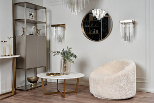 Зеркало круглое в металлической объемной раме 3 (превью)