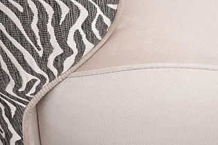 Кресло Капри Базовая(Capri Basic) бежевое с принтом
