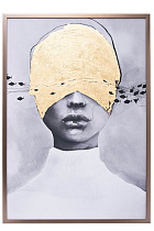 Холст «Затмение-2» в багете латунь 1 (превью)