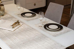 Набор для сервировки стола Лакшэри (Luxury) дорожка 50х180см и две салфетки 33х45см 1 (превью)