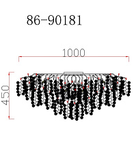 Люстра Тенера (Tenera) круглая золото