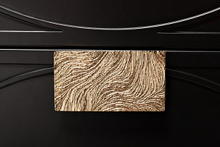 Тумбочка прикроватная черная