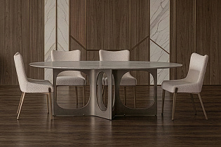 Стул обеденный букле белый/бронза