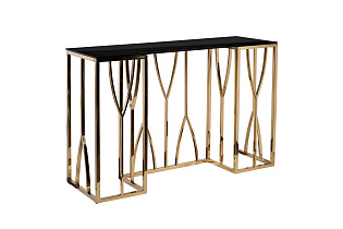 Консоль черное стекло/золото 2 (превью)