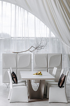 Комод Quadro высокий белый