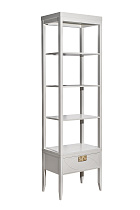 Тумбочка прикроватная с ящиком бежевая