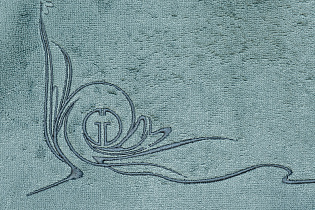 Полотенце «Лирика» 50*90 голубое 3 (превью)