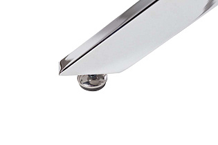 Стол обеденный круглый белый/хром 4 (превью)