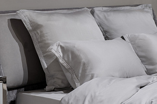 Комплект из 2х наволочек 50х70см серый