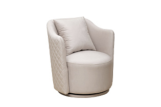 Кресло Верона Бейсик(Verona Basic) вращающееся велюровое бежевое