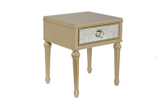 Тумбочка зеркальная с ящиком