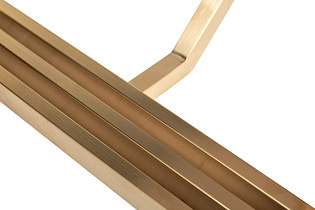 Стол-консоль белый/золото