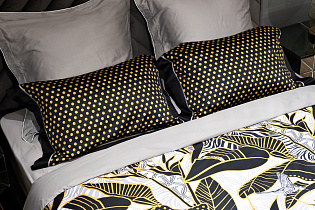 Комплект из 2х наволочек «Тропики» 50х70см золото/черный 3 (превью)