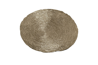 Декор настенный металлический "Wood" золотой