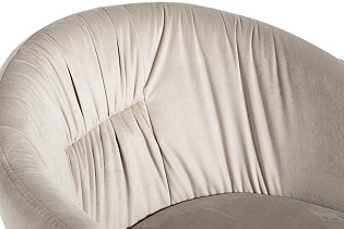 Стул велюровый светло-бежевый