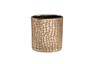 Ваза керамическая золотистая