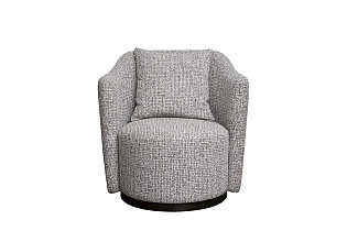 Кресло Верона(Verona) вращающееся шенилл серый/бронза