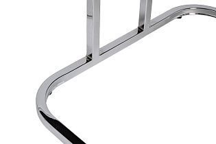 Стул обеденный велюровый синий/хром