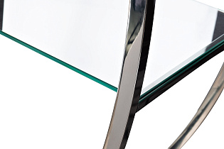 Стеллаж «Полусфера» прозр.стекло/хром 3 (превью)