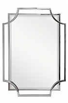 Зеркало прямоугольное в раме цвета хром
