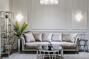 Кашпо серебряное